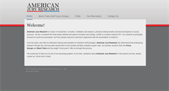 Desktop Screenshot of americanjuryresearch.com