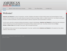 Tablet Screenshot of americanjuryresearch.com